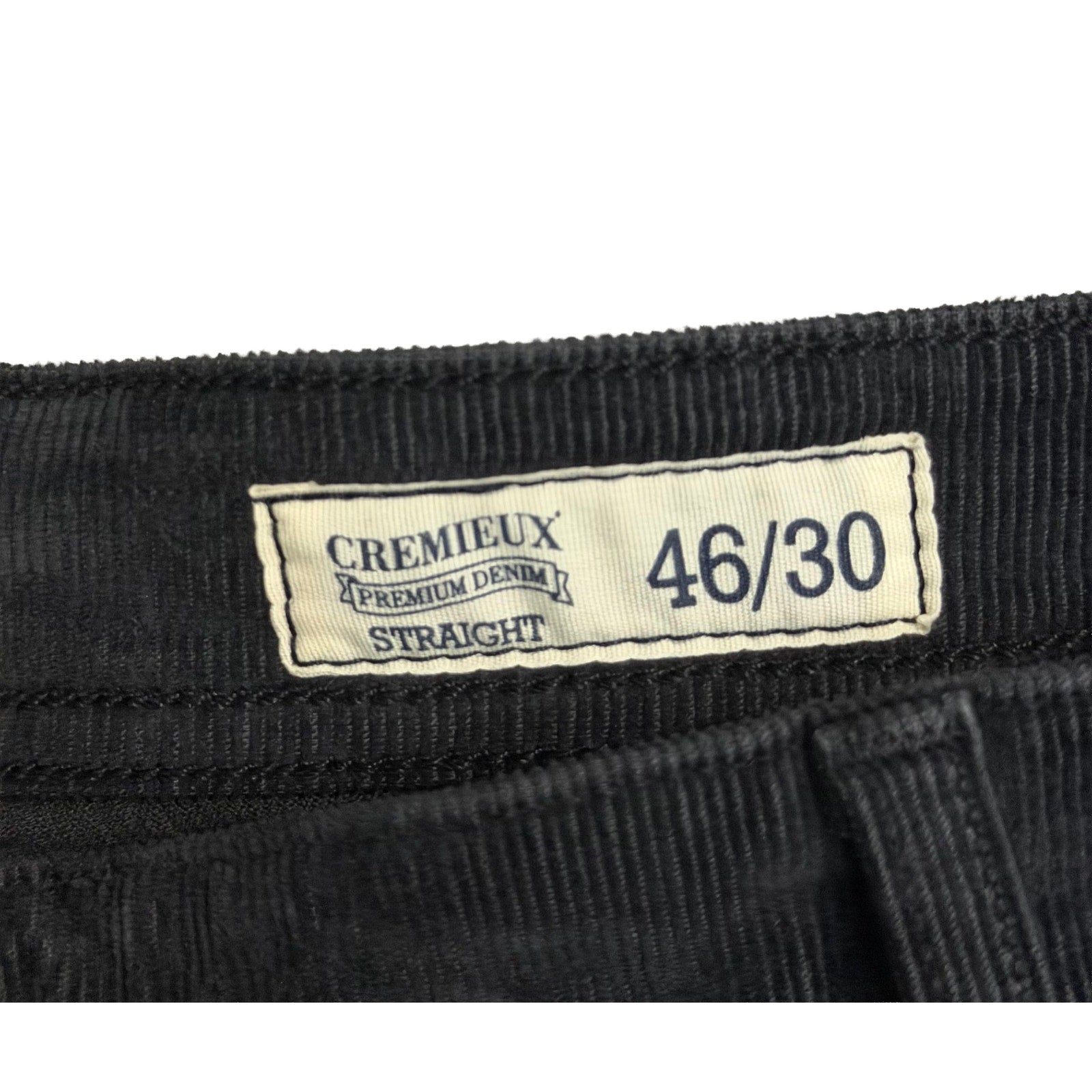 Daniel Cremieux Corduroy Pants Men's 46"x30" Straight Fit Stretch Charcoal