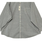 Roundtree & Yorke Performance Dress Shirt Men's 4XB LS Big & Tall White Check