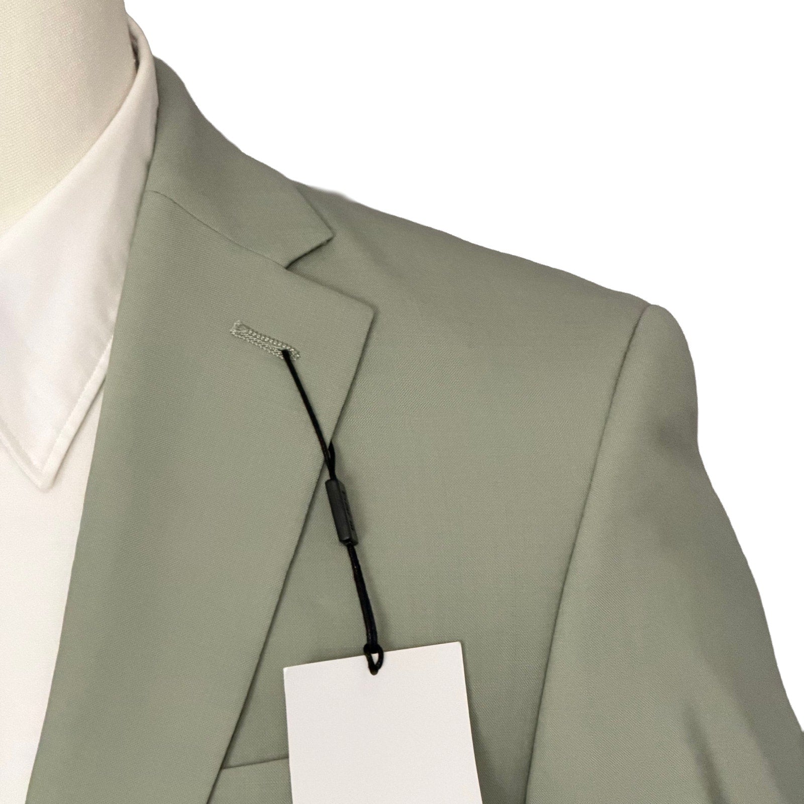 Bar III Suit Jacket Men's 36R Slim Fit Wool Blend Stretch Fabric Sage