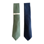 Perry Ellis Portfolio Ties Lot of 2 Men's Green Bartolle Mini & Navy Raynor Geo
