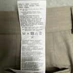 Armani Exchange Dress Pant Men's 32W Flat Front Raw Hem Stretch Wool Taupe