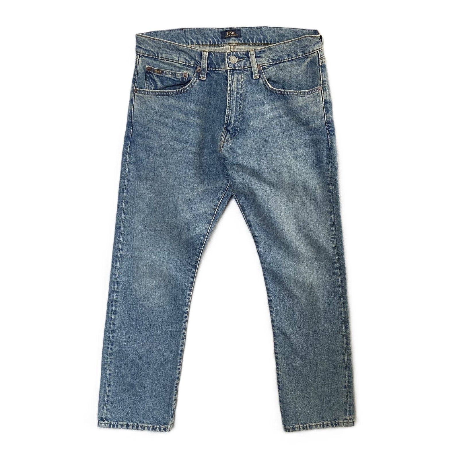 Polo Ralph Lauren Jeans Men's 32"x30" Varick Slim Straight Denim Jeans Blue