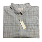 Roundtree & Yorke Performance Dress Shirt Men's 4XB LS Big & Tall White Check