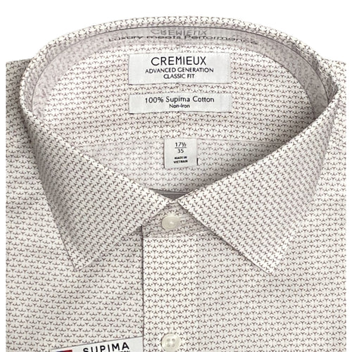 Daniel Cremieux Dress Shirt Men's 17.5-35 Classic Fit Supima Cotton White
