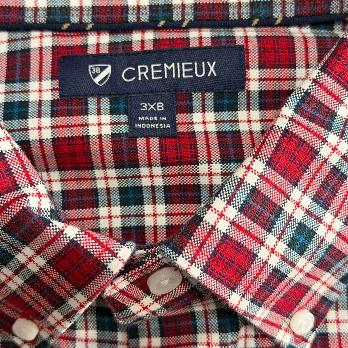 Daniel Cremieux Dress Shirt Men's 3XB Big & Tall Button-Down Stretch Check
