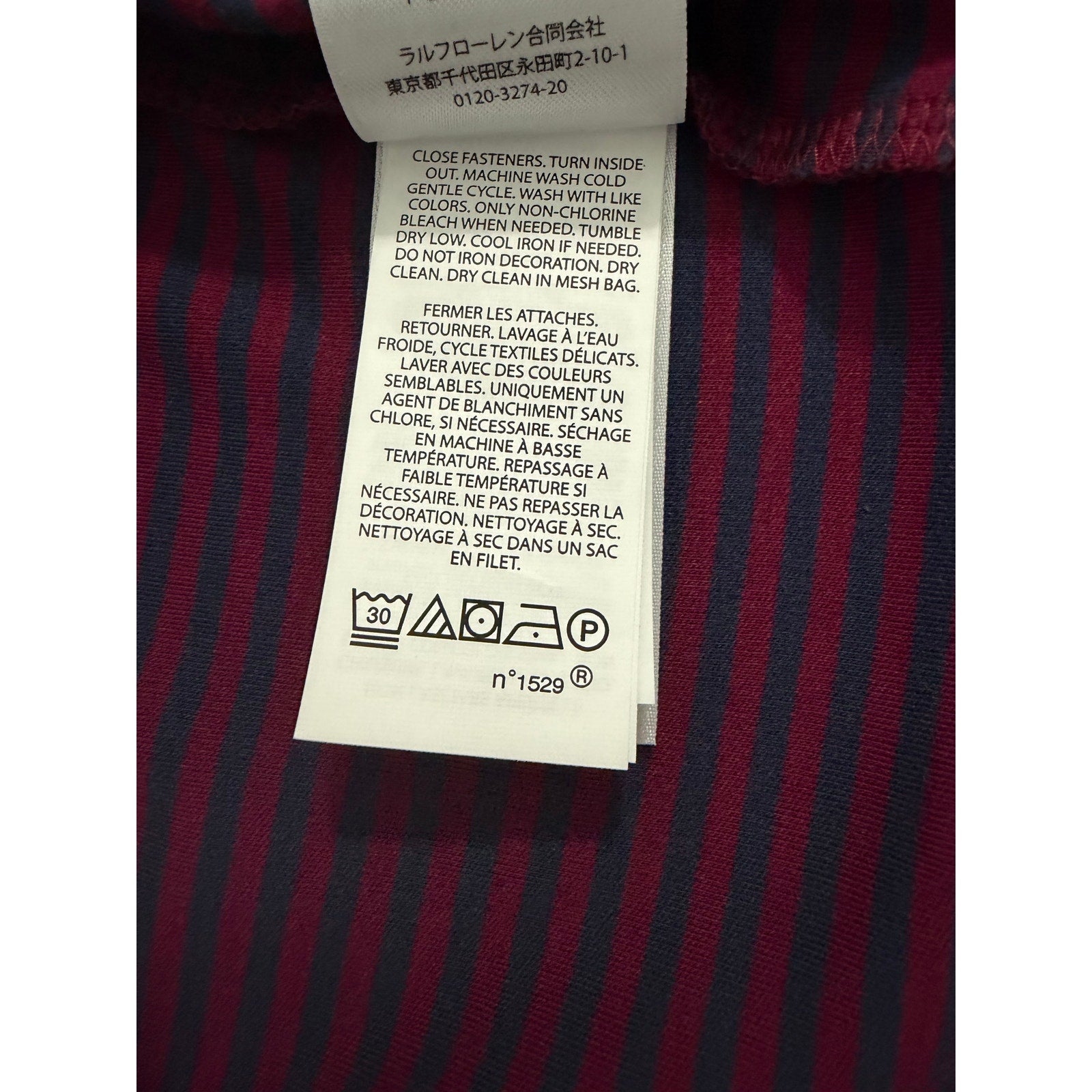Polo Ralph Lauren Shirt Men's Small Classic Fit Polo Shirt Blue Red Stripe