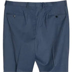 Armani Exchange Dress Pant Men's 30W Flat Front Raw Hem Stretch Wool Blue