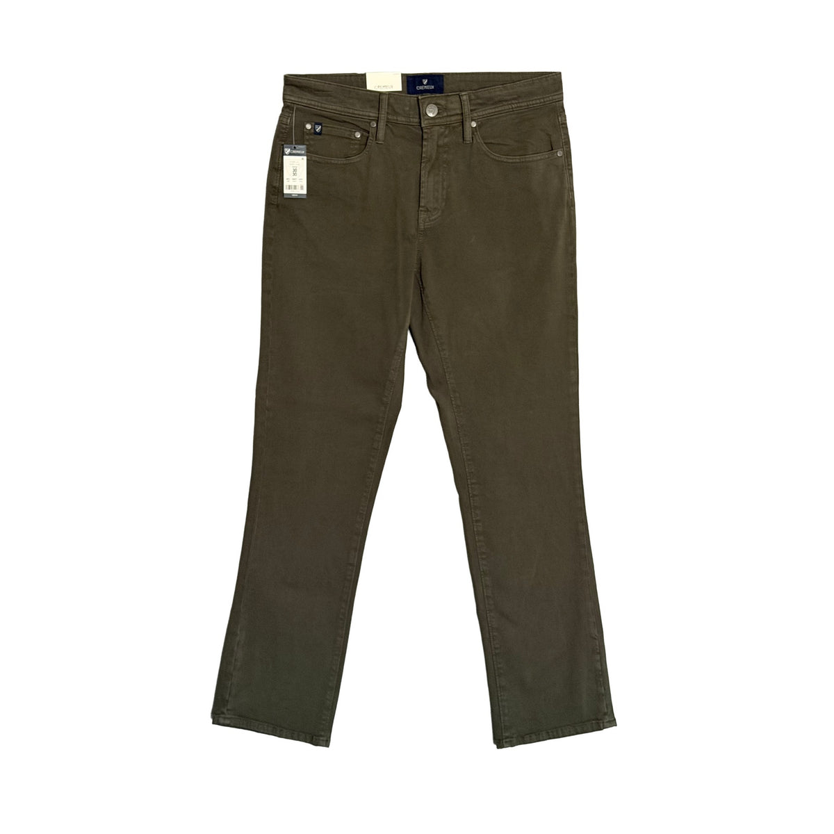 Daniel Cremieux Pant Men's 30"x30" CMX 5-Pocket Pant Sateen Stretch Dark Olive