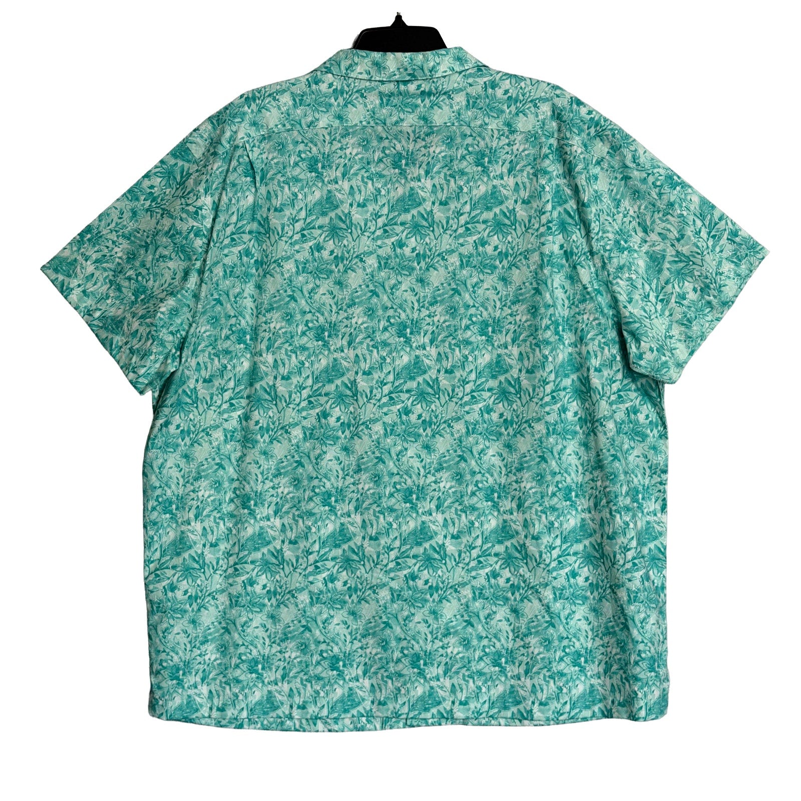 Daniel Cremieux Camp Shirt Men's XXL Pima Cotton Blend Button-Up Turquoise