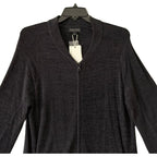 Barefoot Dreams Zip-Front Jacket Men's Large CozyChic Ultra Lite Black