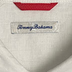 Tommy Bahama Men's 3XL Marlin & Stripes Long Sleeve Linen Shirt White