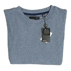 Quieti Long Sleeve T-Shirt Men's XL Crew Neck Stretch Fabric Blue Heather