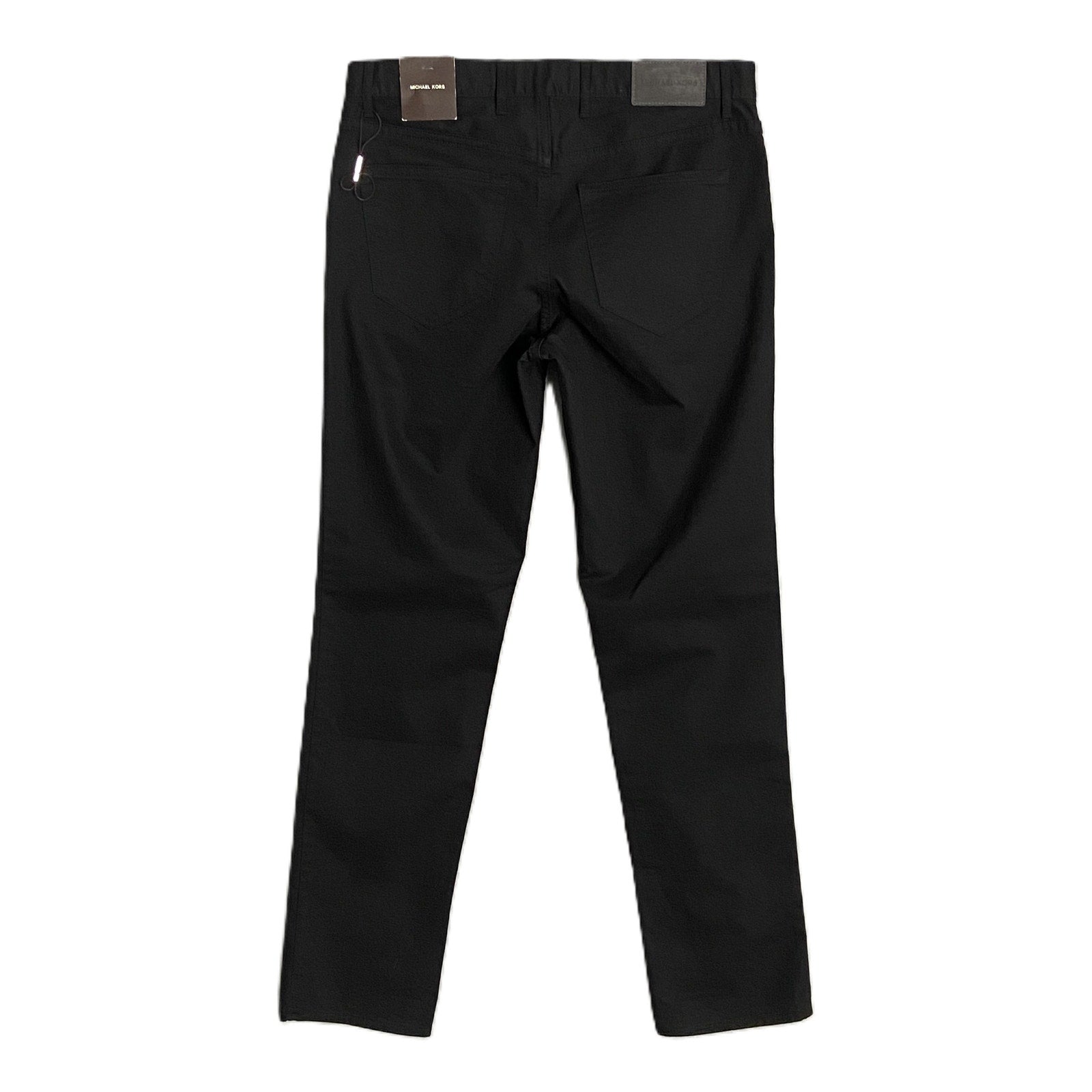 Michael Kors Pants Men's 30"x32" Parker Slim Fit Pant Stretch Solid Black NEW