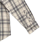 Travis Mathew Flannel Shirt Men's Small Cloud Collection Gray Plaid
