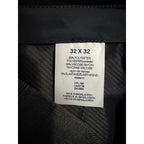 Kenneth Cole Dress Pants Men's 32"x32" Slim Fit Stretch Dark Grey Check