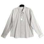 Calvin Klein Shirt Men's XL Stain Shield Extra Slim Fit Long Sleeve Plaid