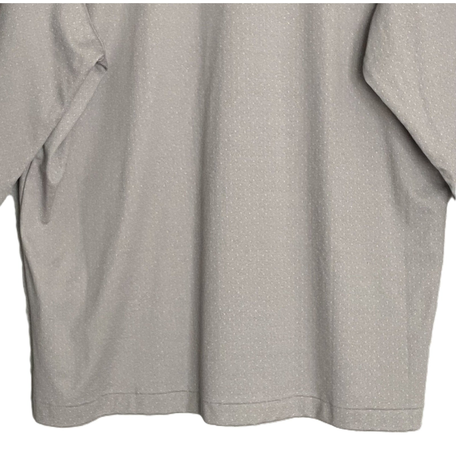 Daniel Cremieux Polo Shirt Men's XL Long Sleeve Pima Cotton Lt Grey Heather