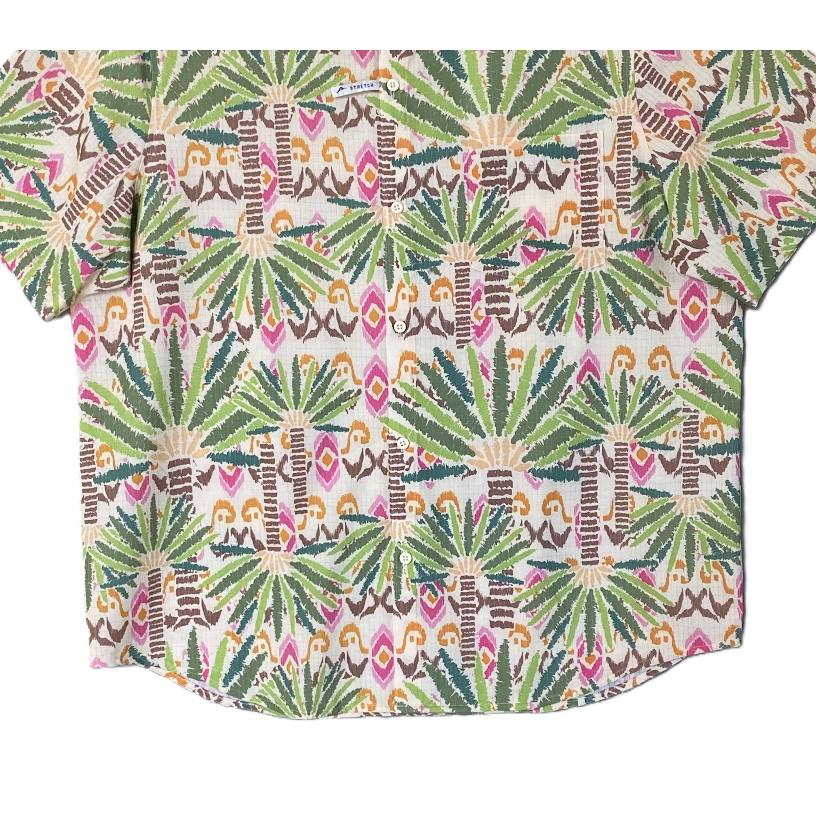 Tommy Bahama Shirt Men's XL "The Bahama Coast" Palm Point Stretch