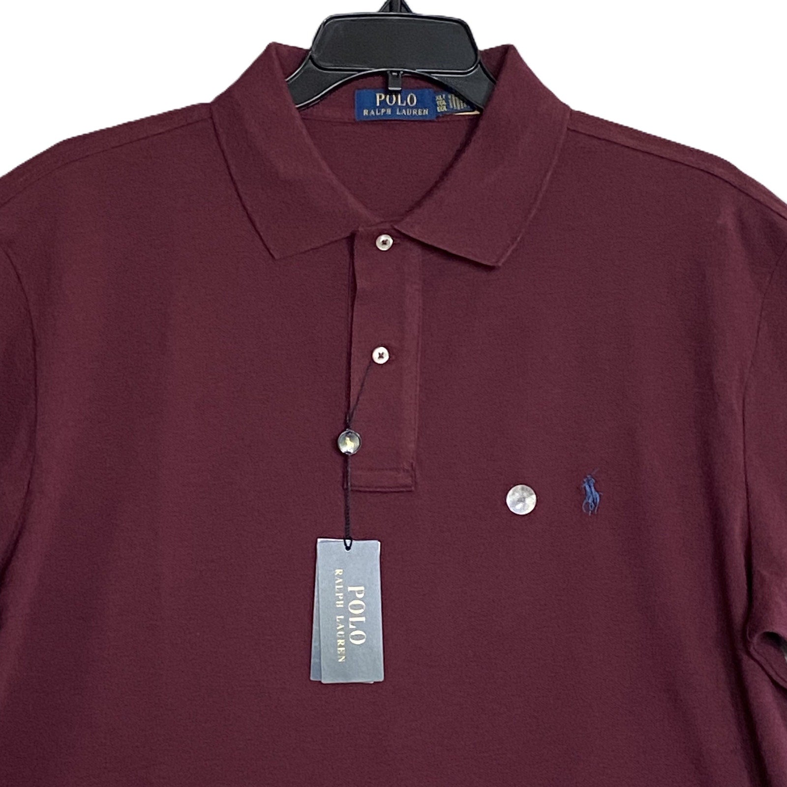 Polo Ralph Lauren Polo Shirt Short Sleeve Dark Red Heather Men's XLT