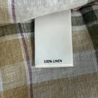 Daniel Cremieux Linen Shirt Men's XXL Cape Town Collection Multicolor Plaid
