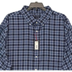 Daniel Cremieux Dress Shirt Men's 4XT Big & Tall Button-Down Stretch Plaid
