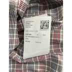 Boss Dress Shirt Men's Small 15-32/33 Sharp Fit Stretch Red & Black Plaid