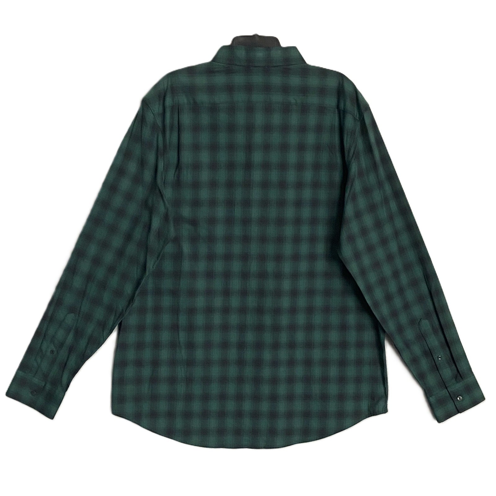 Michael Kors Men's XXL Classic Fit Shirt Dark Emerald Stretch