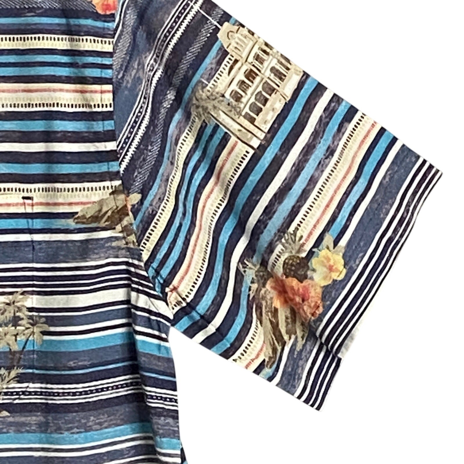 Daniel Cremieux Shirt Men's Medium Martinique Collection Camp Shirt