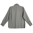 Visconti Black Men's XL Organic Cotton Long Sleeve Button Up Shirt Charcoal