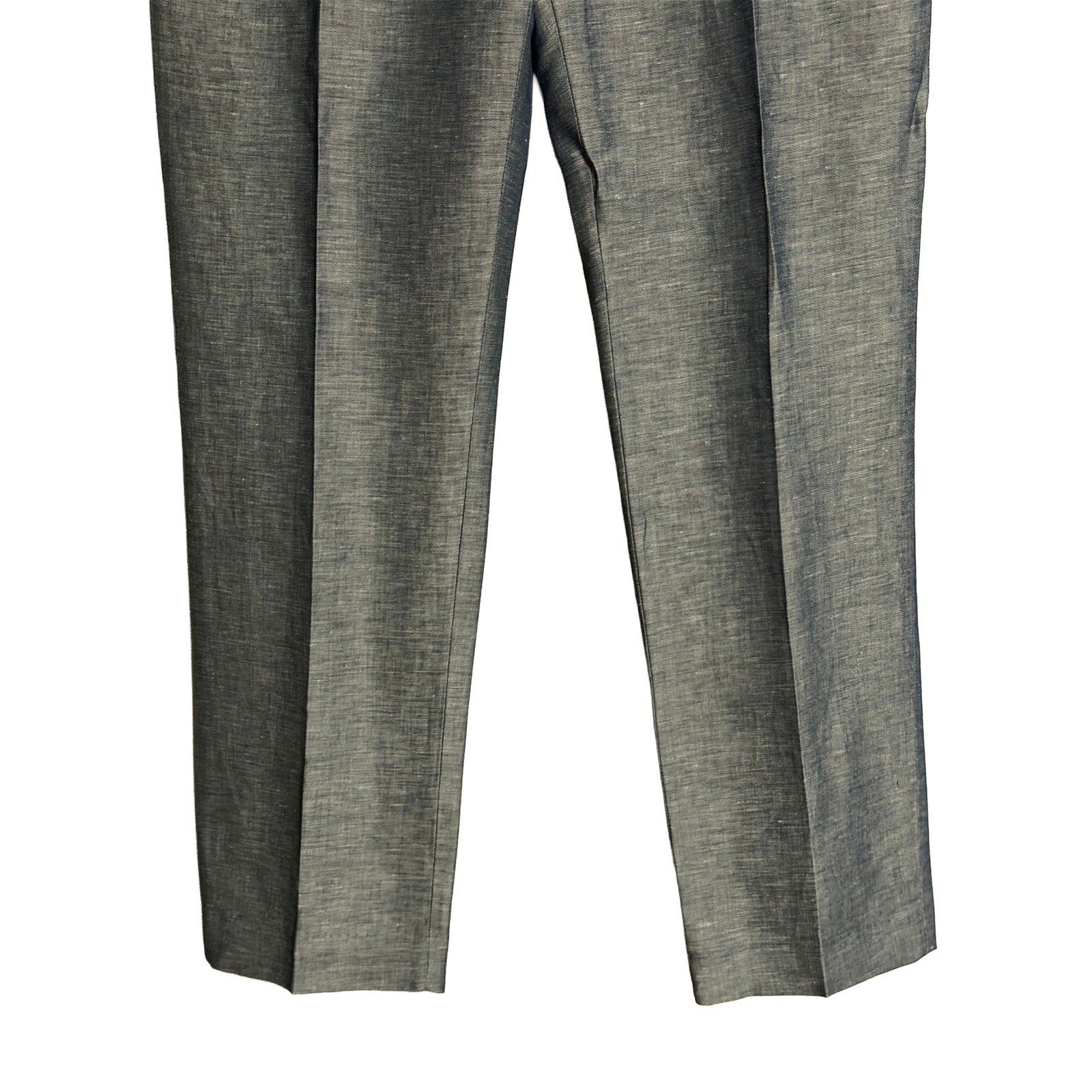 Perry Ellis Portfolio Pants Men's 36"x34" Modern Fit Linen Blend Blueprint