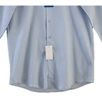 Nautica Dress Shirt Men's 15-15.5 34/35 Performance Slim Fit Blue Dot