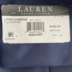 Lauren Ralph Lauren Suit Jacket Men's 40 Short Classic Fit Navy Blue Wool