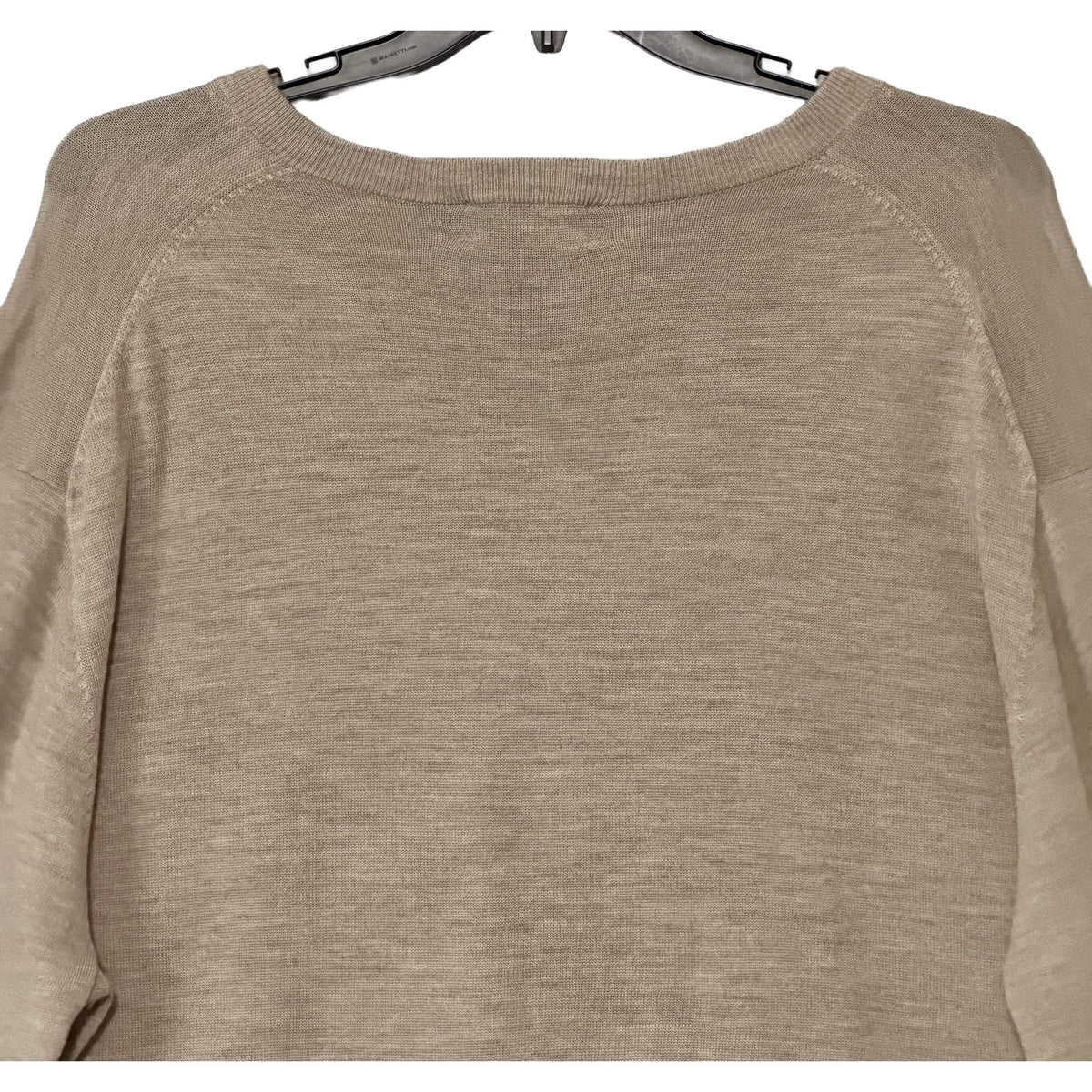 Hart Schaffner Marx Sweater Men's 2XT Big & Tall V-Neck Merino Wool Oatmeal