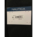 Nautica Overcoat Men's 42 Regular Double-Breasted Wool Blend Lined Black