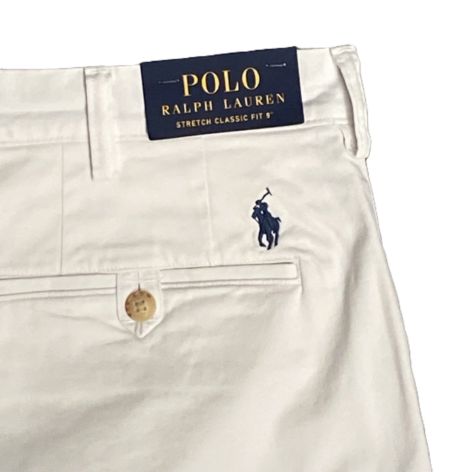 Polo Ralph Lauren Shorts Men's 33W Chino Cotton Twill Classic Fit White