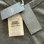 Daniel Cremieux Sweater Vest Men's XXL Supima Cotton Cashmere Blend Charcoal