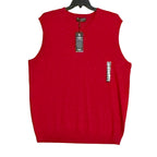 Hart Schaffner Marx Sweater Vest Men's 2XT Big & Tall Wool Red