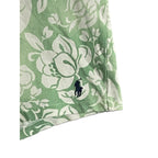 Polo Ralph Lauren Shorts Men's Medium Fleece Shorts Drawstring Green White NEW