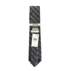 Perry Ellis Portfolio Necktie 3" Black & Gray Weaver Dot Standard Length