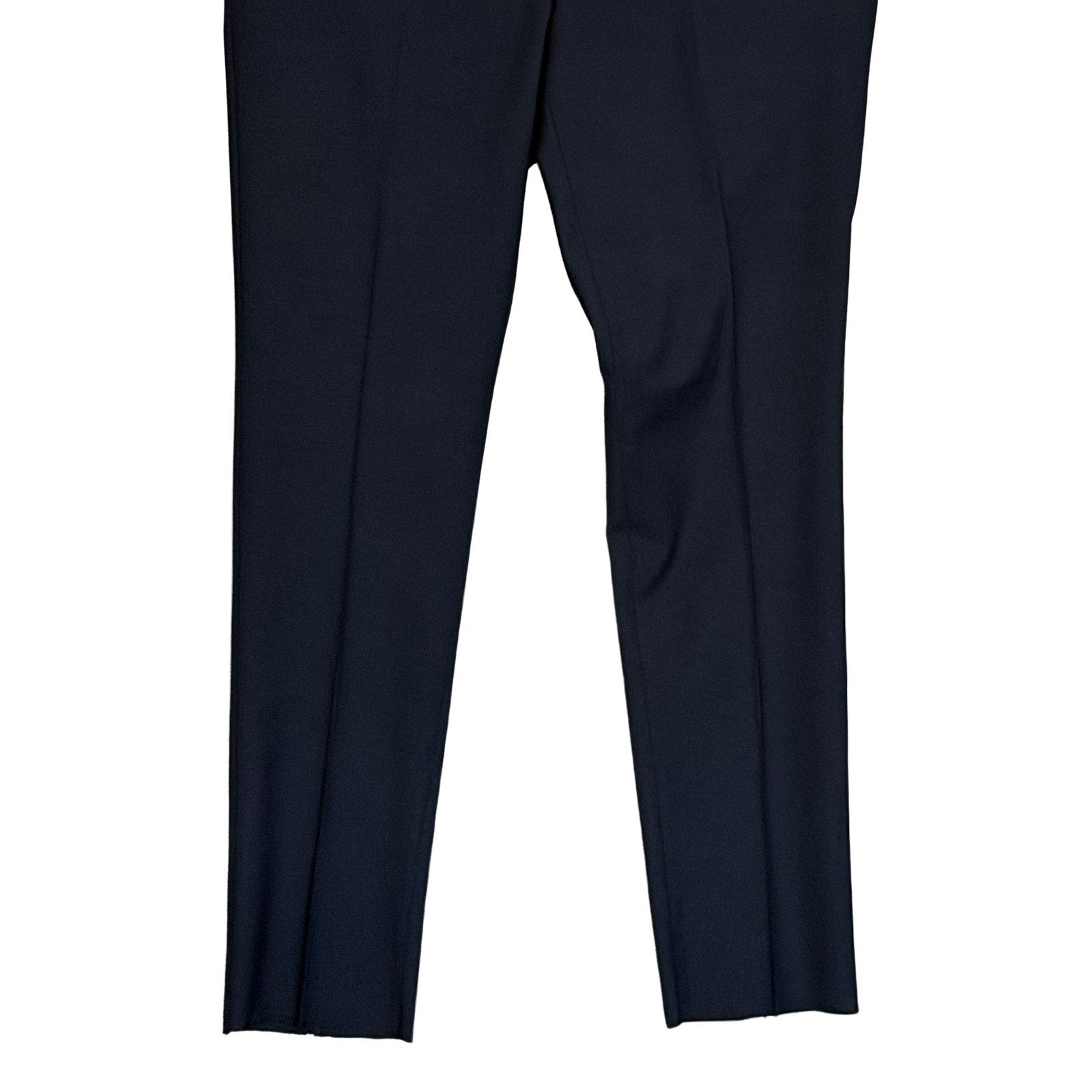 Daniel Cremieux Dress Pant Men's 46L Traveler Raw Hem Comfort Waist Navy