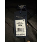 Faherty Polo Shirt Men's XXL Reserve Short Sleeve Linen Washed Black