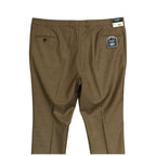 Daniel Cremieux Dress Pant Men's 46R Traveler Raw Hem Comfort Waist Tan