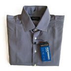 Nautica Dress Shirt Men's 14-14.5 32/33 Performance Slim Fit Blue White Ck