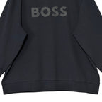 Boss Salbo Pullover Sweatshirt Men's 3XL Big & Tall Crew Neck Black