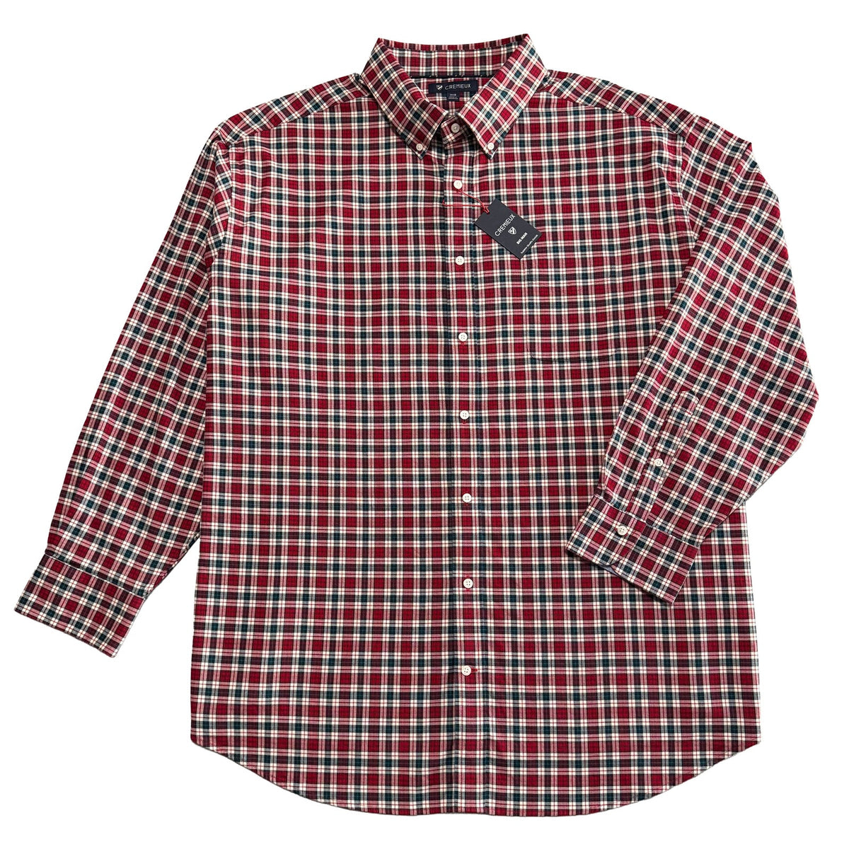 Daniel Cremieux Dress Shirt Men's 3XB Big & Tall Button-Down Stretch Check