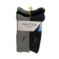 Nautica Performance Crew Socks 5-Pack Men's Shoe Size 6-12.5 Gray Black