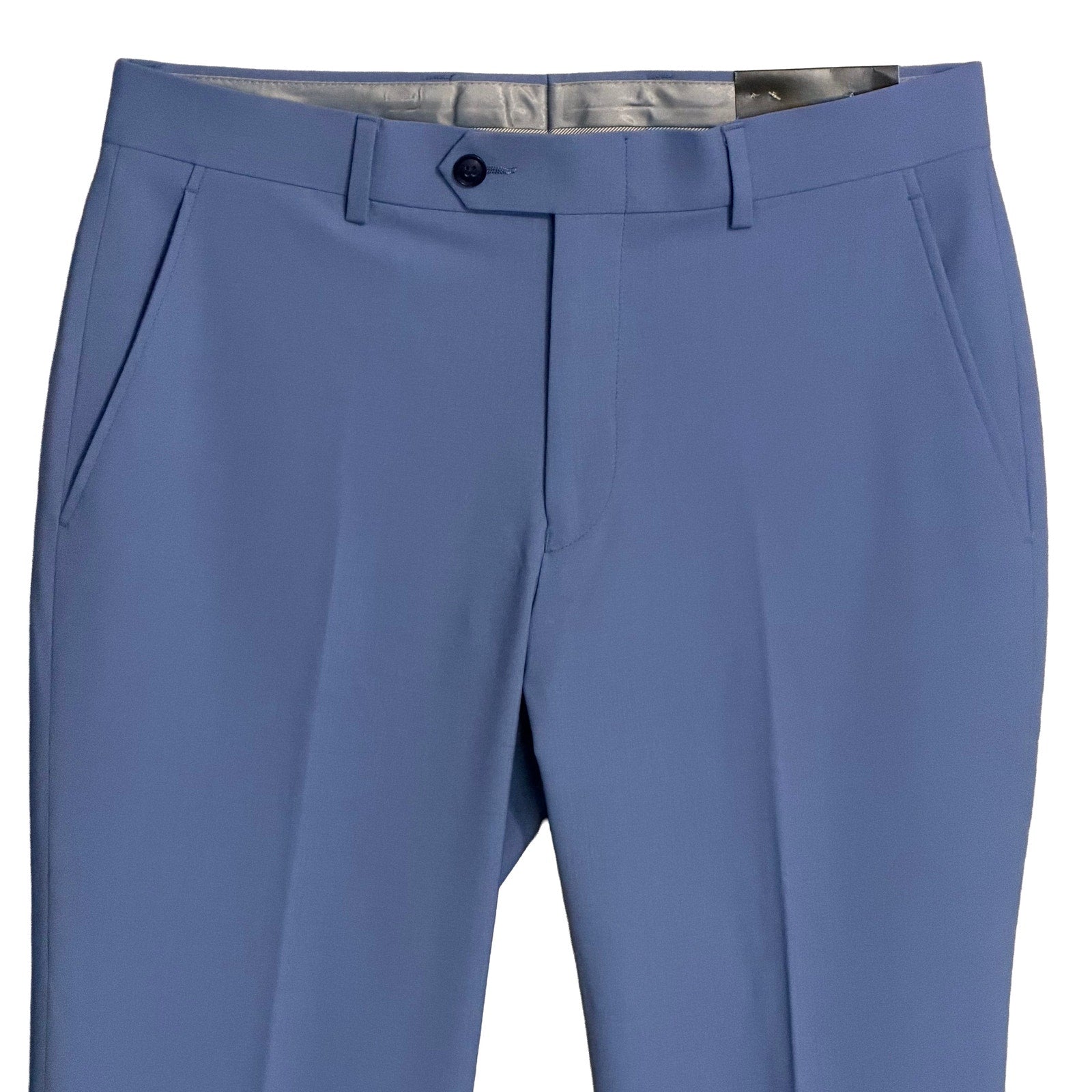 Bar III Dress Pants Men's 30"x30" Slim Fit Wool Blend Stretch Light Blue
