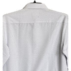 Nautica Dress Shirt Men's 14-14.5 32/33 Performance Slim Fit White Diamond
