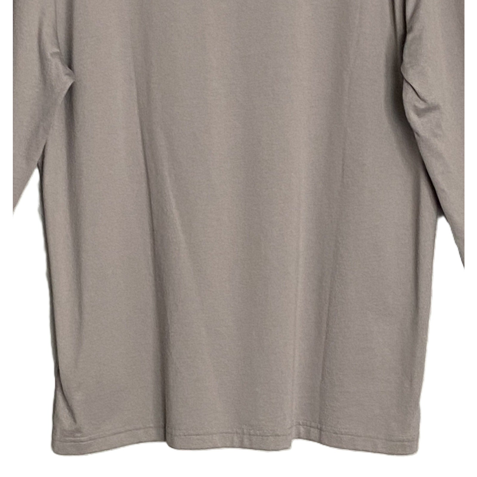 Michael Kors Polo Shirt Hoodie Men's Large Pima Cotton Stretch Taupe