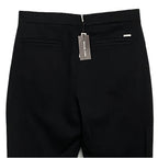 Michael Kors Men's Medium Cotton Blend Pants Drawstring Pleated Front Black